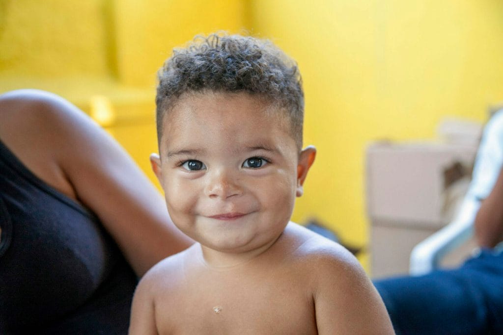 095, Wesilyn Mickael Pinto Soares, 1 year and 5 months, Male, UCL, After, 5 hours by boat. On his mother's lap. On the screening. First surgery in September 2015. Operation Smile, Santarem, Para, Brazil, September 5 to September 9, Casa da Crianca. (Operation Smile Photo - Paulo Fabre)
